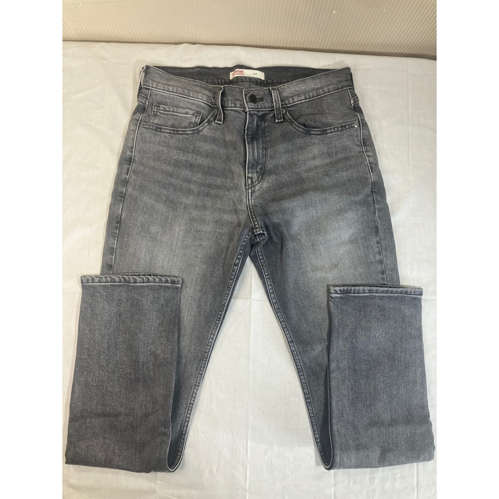 Signature by Levi Strauss Mens Slim Fit Gray Wash Stretch Jeans W31 L30